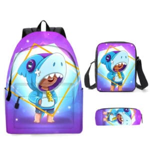 Shark leon Brawl Stars Backpack Rucksack