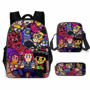 Brawl Stars Backpack Schoolbag for Boys Girls