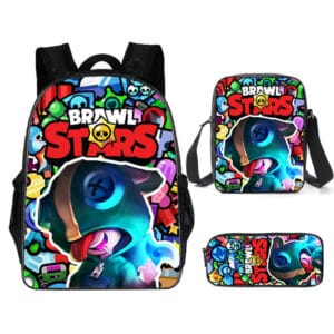 3pcs/set Brawl Stars Leon Rucksack