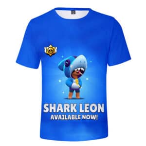 Shark Leon Brawl Stars 3d Printed T-shirt
