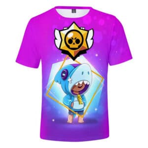 Shark Leon Brawl Stars 3d Printed T-Shirts