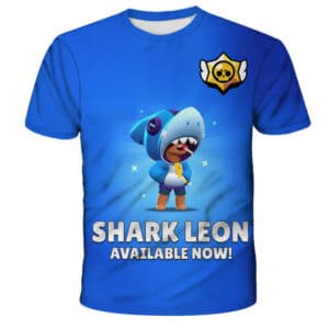 3d Printed Shark Leon Brawl Stars T-shirt