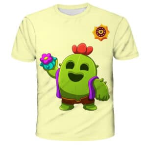 Brawl Stars 3d Printed T-Shirts: Spike