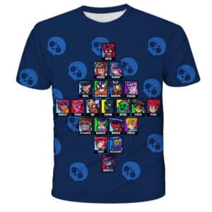 Brawl Stars Characters 3d Printed T-Shirt