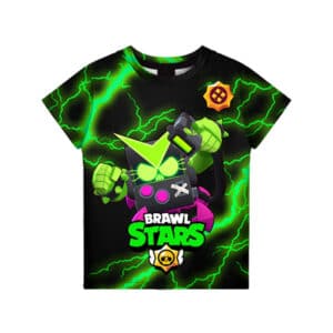 Power Boosted Booster Brawl Stars Virus 8-Bit T-Shirt Tees