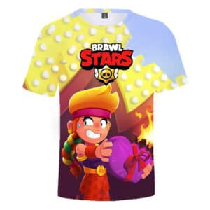 Brawl Stars 3d Printed T-Shirts: Amber