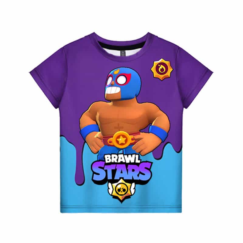 Brawl Stars T-shirt El Primo Tees Power El Fuego
