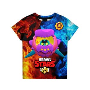 Brawl Stars 3d Printed T-Shirts: Spiky Eve
