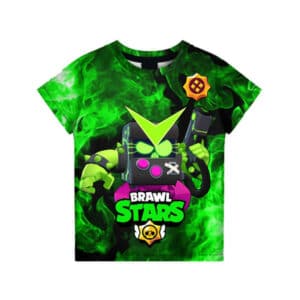 Brawl Stars T-Shirts: Printed Virus 8-Bit