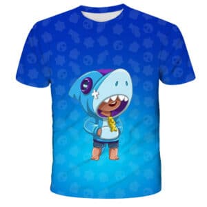 Brawl Stars Shark Leon Squalo Tees T-Shirt