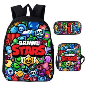3 in 1 Brawl Stars Backpacks Set