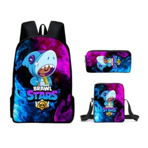 Brawl Stars Backpacks Set: Shark Leon