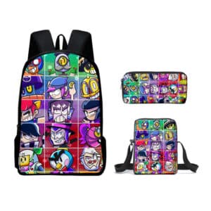 Brawl Stars SchoolBag Set for School Students