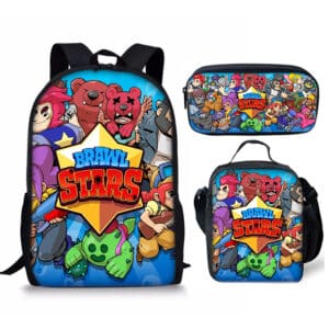 3 in 1 Brawl Stars Backpacks Set