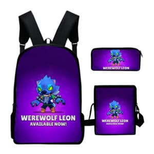 Brawl Stars Backpacks Set: Werewolf Leon