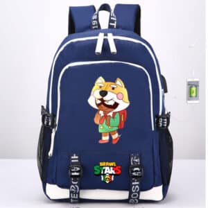 Shiba Brawl Stars Backpacks: Blue