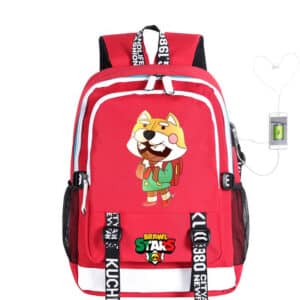 Shiba Nita Brawl Stars Backpacks: Red