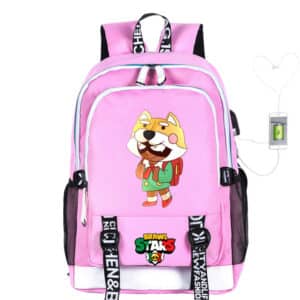 Shiba Nita Brawl Stars Backpacks: Pink