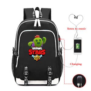 Spike Brawl Stars Backpacks for School Students