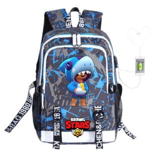 Brawl Stars Student Backpack: Shark Leon