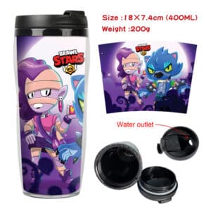 Brawl Stars Water Bottle: Emz & Leon