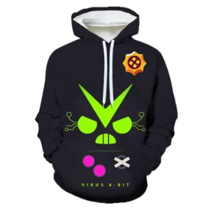 Virus 8-bit Brawl Stars Hoodie Sweatshirt Clothes