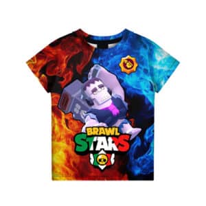 Default Frank Brawl Stars T-Shirt Tees Power Grab