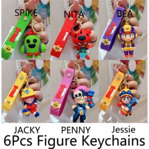 Brawl Stars Figures Keychain Set