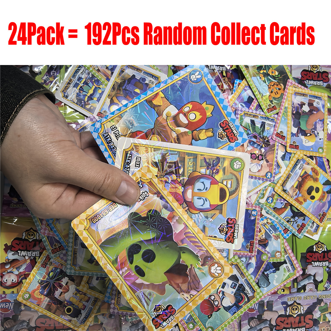24pack/192pcs Brawl Stars Collectible Trading Cards